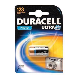 Duracell DL123A / CR123A 3v Lithium foto-batteri